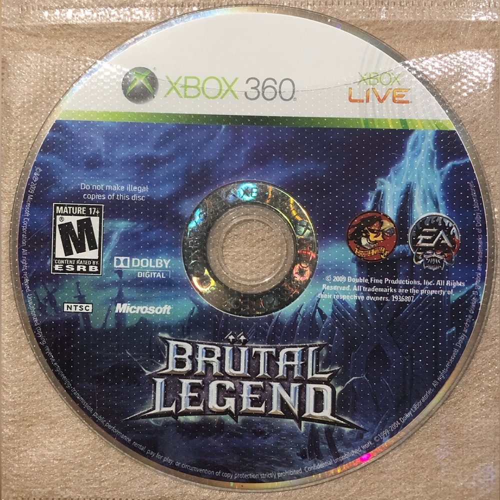 3/$40 Brutal Legend Xbox 360 - Disc Only